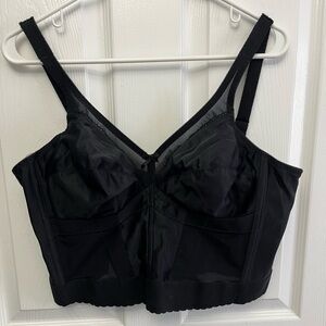 Carnival black long line bra